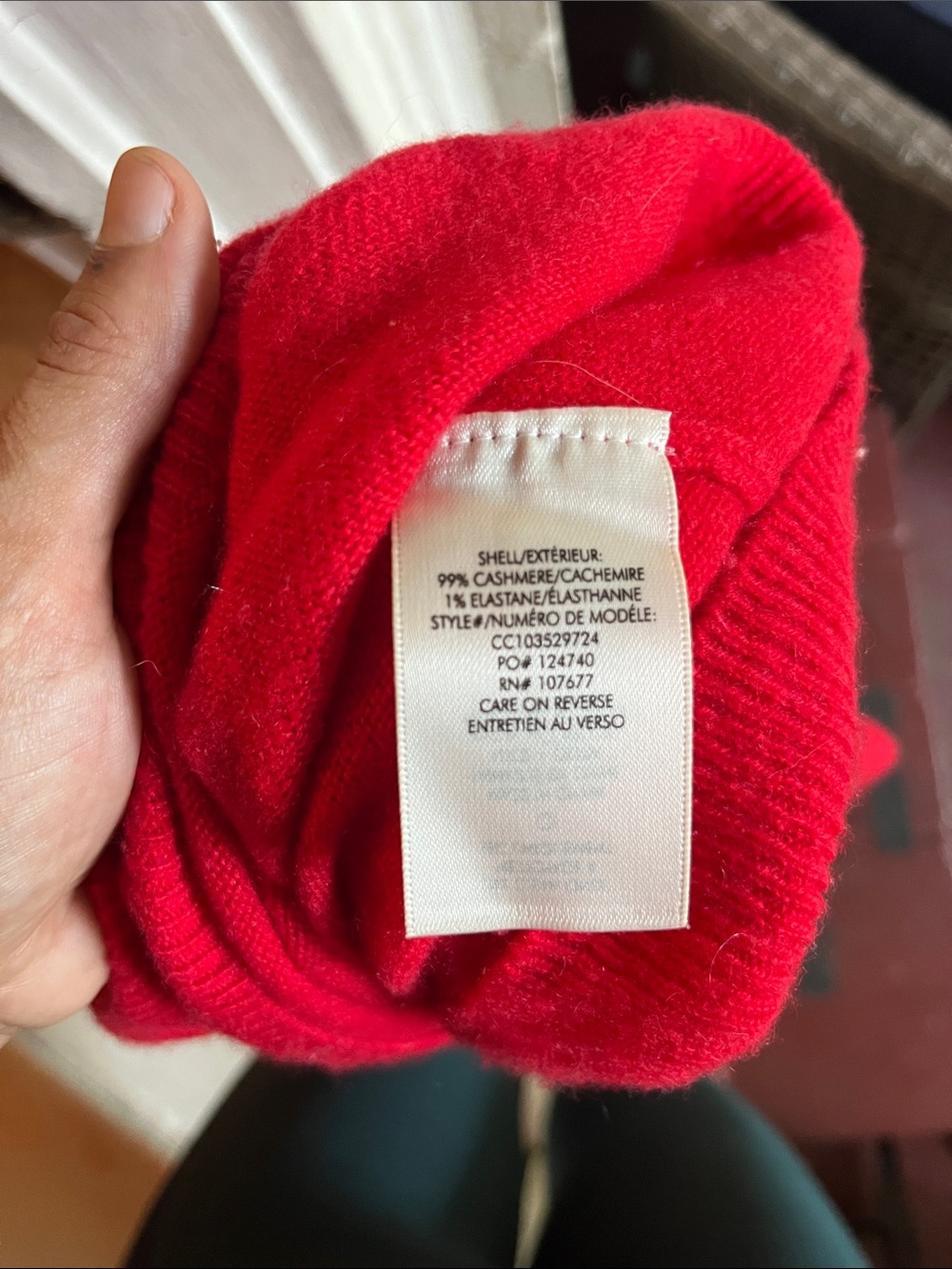 Alice + Olivia Bright Red Cozy Knit Sweater - Picture 3 of 5